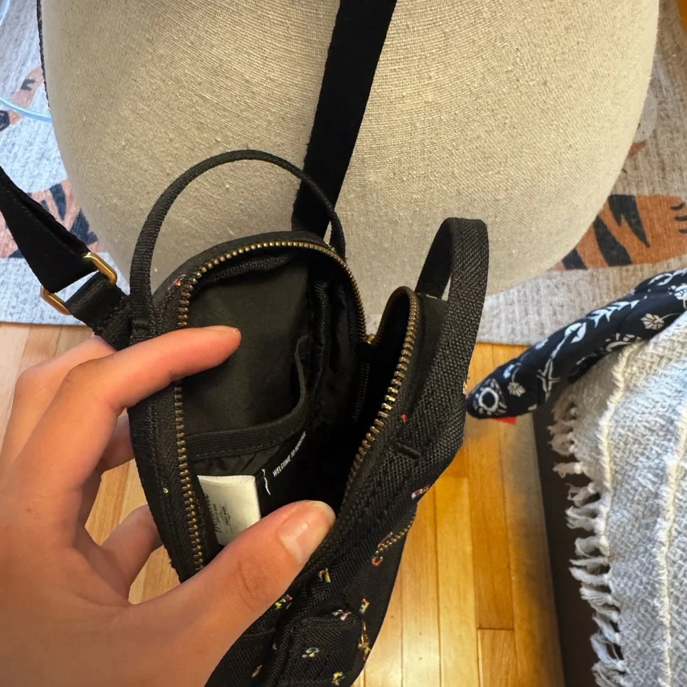 Herschel Supply Company Black Crossbody Bag with Multicolor Accents - Picture 3 of 3